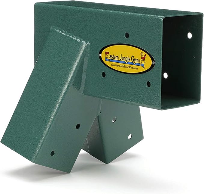 Eastern Jungle Gym Easy 1-2-3 A-Frame Swing Set Bracket Heavy Duty for EZ, Simple Install - DIY Swing Set Parts Green