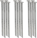 SmartSign Rebar Spikes - Pack of 12, Length 14", Diameter 1/2", Heavy Duty Metal Rebar Stakes for 6ft Parking Curbs/Wheel Stop/Speed Bump, Silver