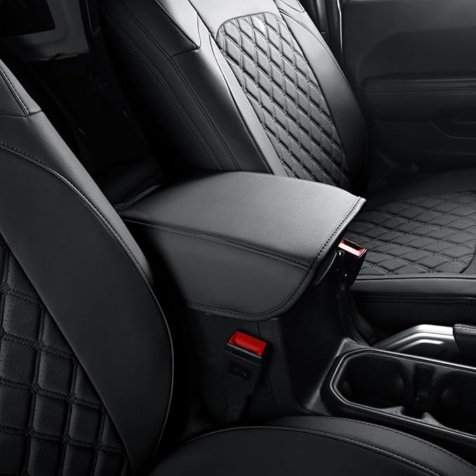 GIANT PANDA Customized Front Car Seat Covers for Jeep Wrangler 2/4 Door JL Sahara Sport Rubicon Unlimited Willys 4xe 2018 2019 2020 2021 2022 2023 2024 2025,Faux Leather - (Black)