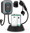 EV Charger Level 2, TESSAN 40A/240V Electric Vehicle Charing Station, Smart EV Chargers Equipment App Control Wi-Fi （Only 2.4Ghz）& Bluetooth 25ft Cable with NEMA 14-50 Plug for Indoor Outdoor Home