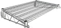 24" x 36" Chrome Wire Wall Mount Shelf