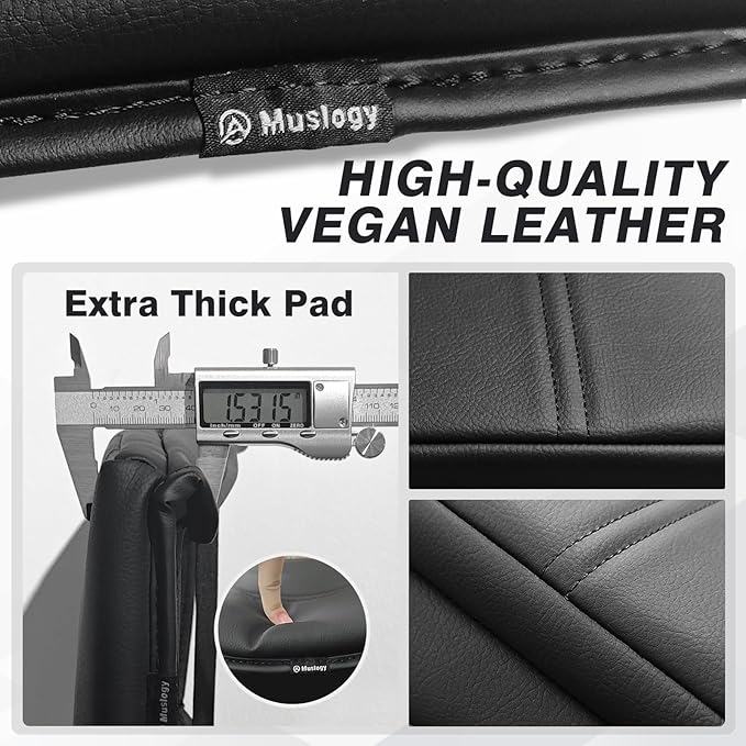 Muslogy Center Console Cover 1-Inch Extra Thick Armrest Pad Compatible with 2017-2023 GMC Acadia Arm Rest Cushion Padding Anti-Scratch Console Leather Lid Protector
