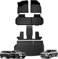 TripleAliners Floor Mats&Trunk Mat All Weather Car Liners Compatible with 2024+GMC Acadia/Chevy Traverse&2025 Buick Enclave Accessories TPE Custom Fit Full Set Liners Protection(Floor Mats+Trunk Mat)