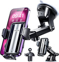 VANMASS 2025 True Upgrade [85+LBS] Phone Holders for Your Car [Strongest Suction & Clip] Cell Phone Mount Dashboard Windshield Vent Stand Cradle for iPhone 16 Pro Max 15 14 13 Android, Silver