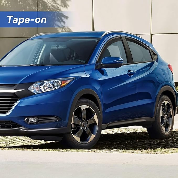 Window Visors Rain Guards for 2016-2022 Honda HRV, Out-Channel Window Vent Wind Deflectors Visors Shades for 16-22 HR-V