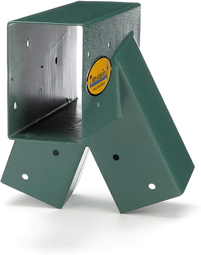 Eastern Jungle Gym Easy 1-2-3 A-Frame Swing Set Bracket Heavy Duty for EZ, Simple Install - DIY Swing Set Parts Green