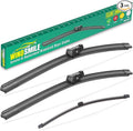 27" 20" 15" Windshield Wiper Blades Replacement for Audi Q7 SQ7 2016 2017 2018 2019 2020 2021 2022 2023 2024 Q 7 Premium All Weather Front Rear Wipers Set - OEM Quality (Pack of 3)