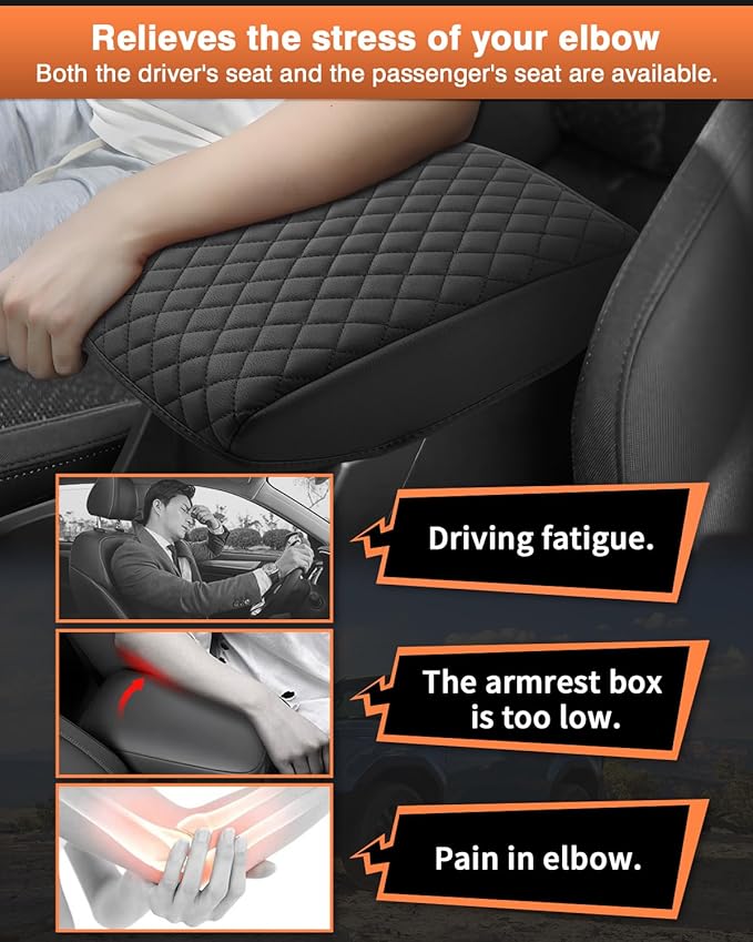 Shademax Custom for 2026 2025 Subaru Forester Center Console Cover Armrest Cover for Subaru Forester Accessories 2025 Arm Rest Cushion Pad Leather Middle Console Cover Armrest Seat Box Protector