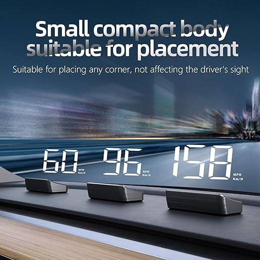 Heads Up Display for Cars, Speedometer for Car, Digital Speedometer for Car with Speed, Automatic Light Sensing,Mile Speed Unit Display,HUD Heads Up Display Suitable for All Car Models
