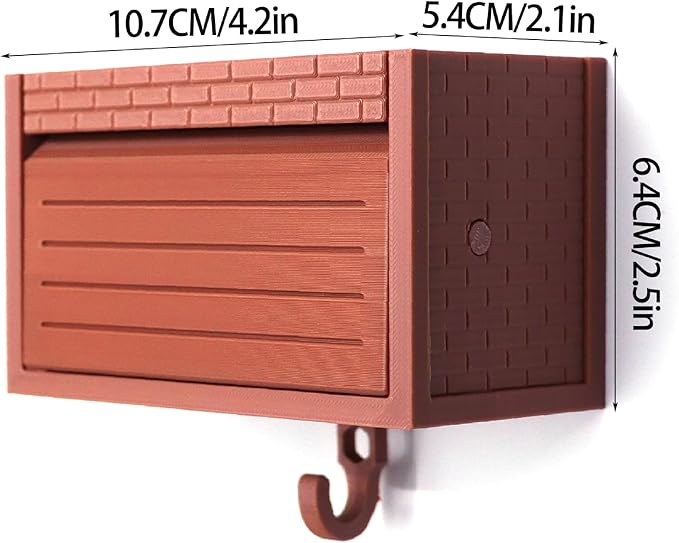 Wall-Mounted Car Display Key Holder, Decorative Garage Model Design, Multiple Colors（No Car） (Brick-Black（No Car）)