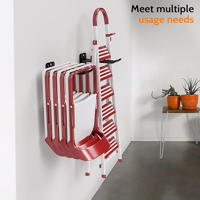 4Pcs Heavy Duty Storage Hooks, Alloy Steel, Wall Mount, 120lb Capacity, Garage Organization