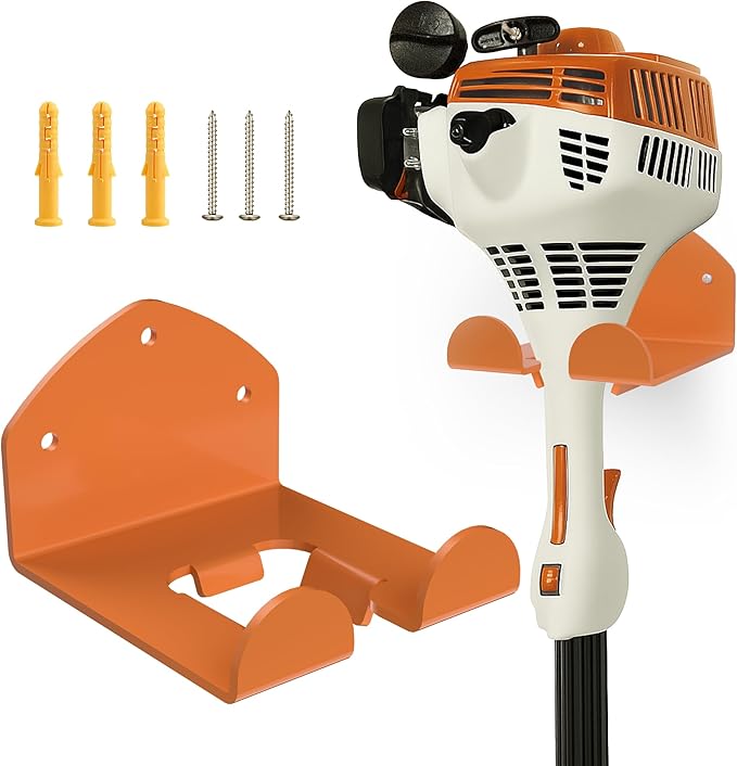 Garage Storage Trimmer Rack Garden Power Tool Hanger for Lawn Mower, Shed Organizer, Weedeater Rack, Garage Organization