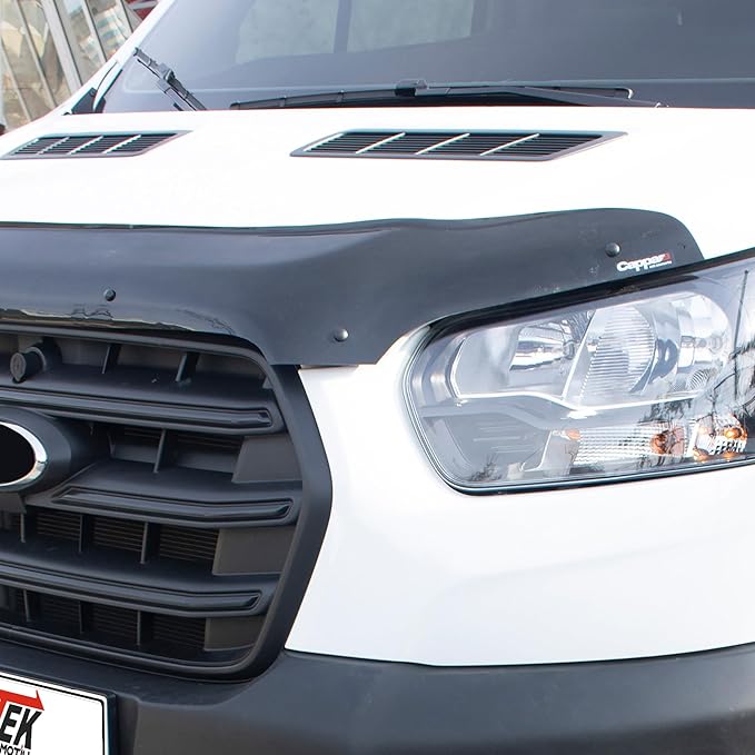 Hood Deflector Guard Fits Ford Transit 2019-2025 | Bug & Bonnet Shields, Protects from Particles & Bug, All Weather - Durable - Easy assembly without Drill
