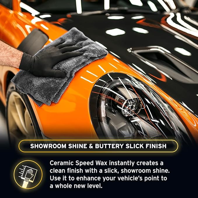 Ethos Ceramic Speed Wax - Ceramic Coating for Cars - Ceramic Coating Car Wax Spray - Ceramic Car Wax Polish Hydrophobic Top Coat Polish Formulated with Reactive Sio2 Copolymers