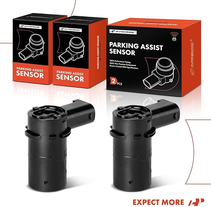 A-Premium 2-PC Rear Reverse Backup Parking Assist Sensor Compatible with Select Ford & Lincoln & Mercury - F-150, F-250 F-350 F-450 F-550 Super Duty, Explorer, Escape, Expedition, Blackwood, Mariner