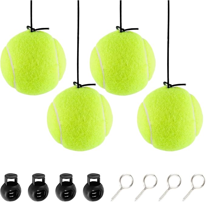 4PCS Tennis Garage Parking Aid with Lanyard,Height Adjustable Parking Stopper for Garage for Guided Parking,Garage Parking Sensor Avoid Crash and Scratch Car Accessories (4PCS)