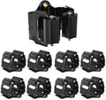 Mop and Broom Holder Big Size Hanging 1 KG Extra,Broom Holder 8 Pack,Broom Holder Wall Mount for organizing mop broom in Garden Laundry Room Cleaning Bathroom Kitchen Garage(Black)