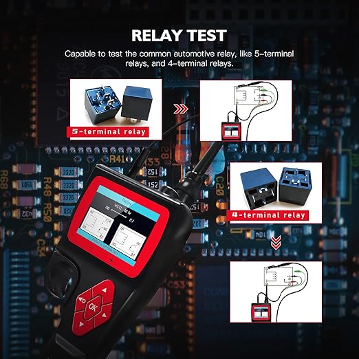 P200 Power Circuit Probe Kit - Automotive Circuit Tester with 2024 Online Update, 9~30V Voltage Range, Multimeter, Relay Test, Fuel Injector Tester, Activating Component, Oscilloscope Mode