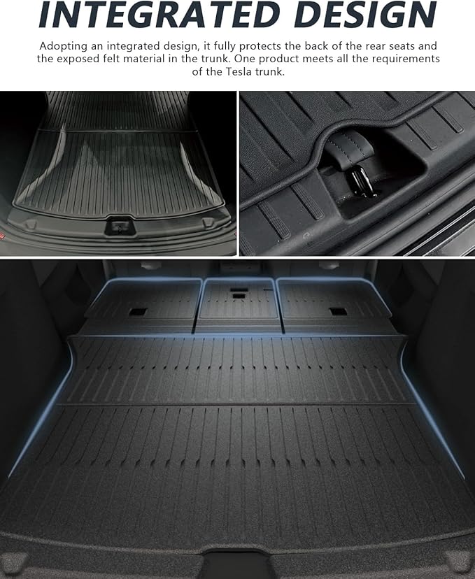 for New 2025 Tesla Model Y Juniper TPE Floor Mats & Front Rear Cargo Mat Full Cover Rear Trunk Mats Fit for New Version Tesla ModelY Juniper Accessories