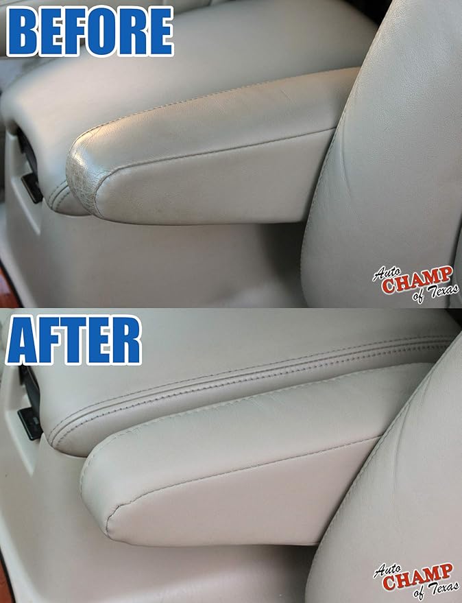 Compatible with 1998-2007 Lexus LX470 - Driver Side Seat Leather Armrest Cover, Tan