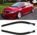 Side Window Wind Deflector, Out-Channel Tape-On Nice Rain Guards Set, Window Visor fit for 2006-2011 Honda Civic 2-Door Coupe Only 92410