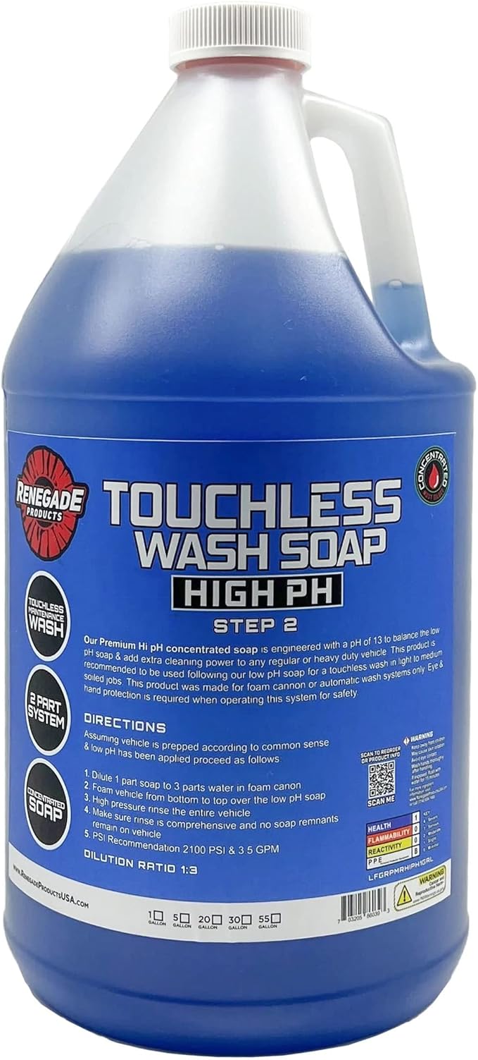 Renegade Products USA - Touchless 2-Step Truck Wash Soap System, Scrub Free Truck Cleaner for Big Rigs