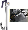 Tevlaphee Universal Steering Wheel Brake Lock Anti-Theft Retractable Double Hook Extended Car Lock Clutch Pedal for Car Truck SUV Van Security with 3 Keys(Extended)