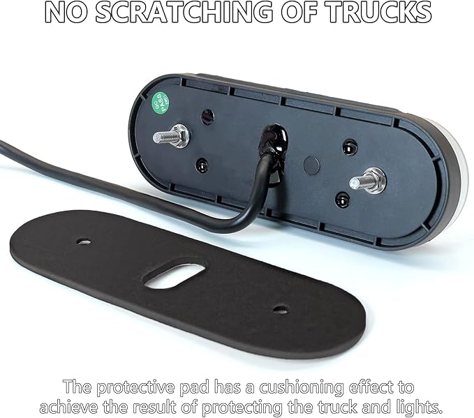 Agrieyes 6 Inch Oval LED Trailer Lights, Submersible Boat Trailer Light, with Brake, Turning Signal, Reverse Light, Backup Light, DOT Compliant