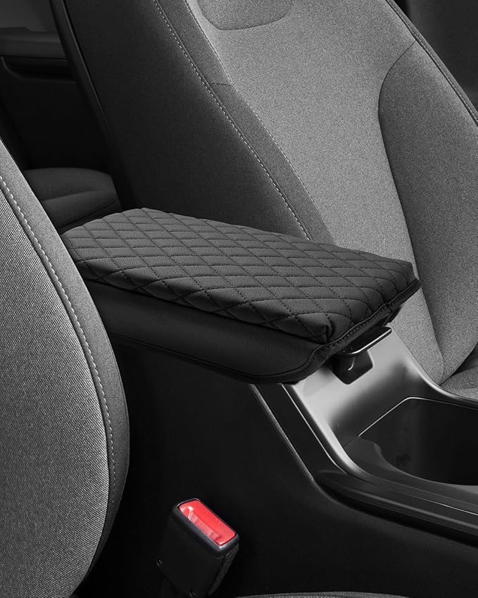 Shademax Custom for 2026 2025 Kia K4 Center Console Cover, Armrest Cover for K4 EX/LX/GT-Line/GT-Line Turbo Arm Rest Cushion Pad K4 Accessories 2025 Leather Middle Console Cover Armrest Box Protector