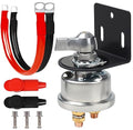200A 12-48V High Current Master Battery Disconnect Switch Battery Power Cut Off Isolator Killer Switch with Face Plate for Car Vehicle RV Truck Boat Marine ATV