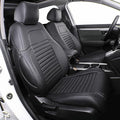 EKR Accord Car Seat Covers Custom for Honda Accord 2013-2016 LX,EX,EX-L,Sport,Touring,Sport SE & 2017 LX,Reat Row W/Solid Backrest,Seat Cover Full Set,Car Seat Protector-Leather(Black)