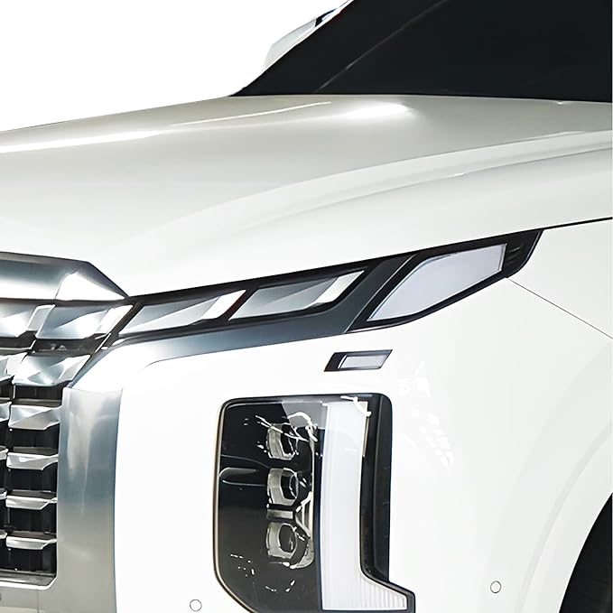 BOGAR TECH DESIGNS Full Headlight Head Light PPF Kit Compatible with Hyundai Palisade 2023-2025, Clear Bra