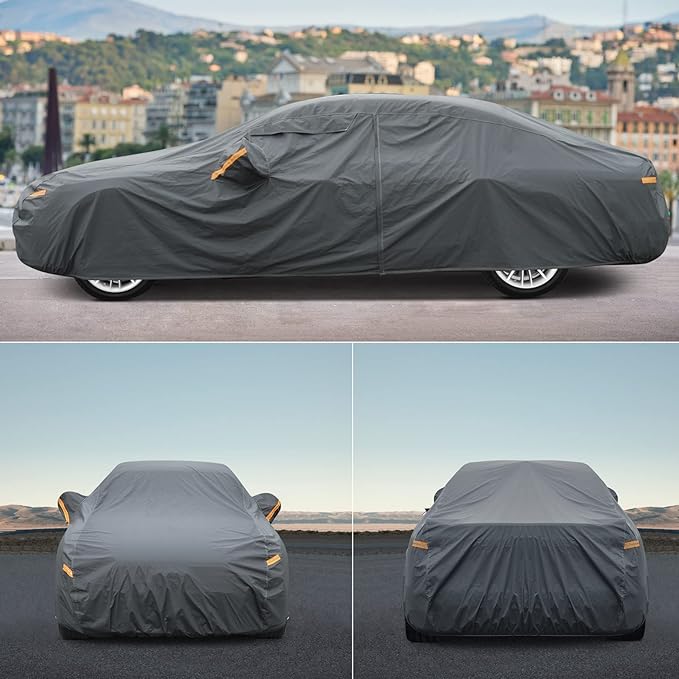 16 Layers SUV Car Cover Waterproof All Weather Heavy Duty, Universal Fit Toyota RAV4, Honda CRV, Tesla Model Y, Audi Q5, Chevrolet Equinox, Nissan Rogue, Kia Sorento, Mitsubishi Outlander etc.
