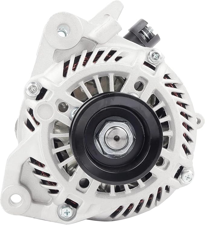 Ezexpreze Alternator 11176N Replacement for 2006-2011 Honda Civic L4 1.8L, 7-Groove Pulley, 80A 12V, OE#11176 31100RNAA01 31100RNAA01RM 31100RNAA012M2 AHGA67 A002TC1391 SB347 LRA3157