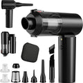 90° Foldable Car Vacuum Portable Cordless 16000PA, 4-in-1 Mini Vacuum Cleaner with Brushless Motor, Handheld Vacuum Cordless Blower/Pump for Car, Home,Office