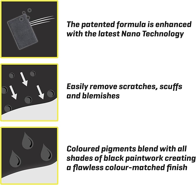 T-Cut Black Scratch Remover, Color Fast Car Wax Polish Color Enhancer, 5.3 Oz