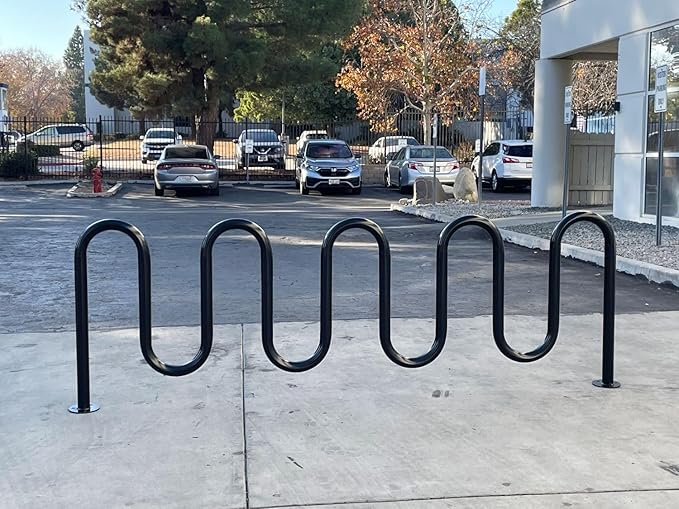 Sandbaggy Commercial Bike Racks - Galvanized Steel - Anti-Theft Design - In Ground, Apartments, Sidewalks, Industrial