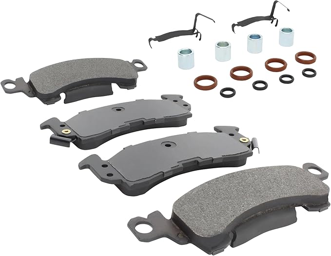 Premium Semi-Metallic Front Brake Pads (1001-0052M) Compatible with 1967-2002 Buick/Cadillac/Chevrolet/GMC/Jeep/Oldsmobile/Pontiac (C10/C1500/C20/C2500/C30 Pickup/C35/Camaro & More)