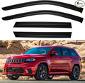 Window Visors Rain Guards Shield for 2011-2021 Jeep Grand Cherokee, Out-Channel Window Vent Wind Deflectors Visors Shades for 11-21 Grand Cherokee (Not for Grand Cherokee L)