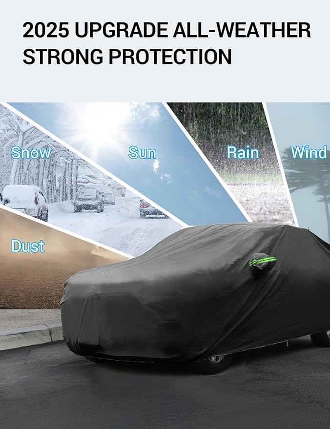 Proadsy 2025 Upgrade Car Cover Compatible with Subaru Forester 2019-2024 2025 Windproof All Weather Waterproof Sun Rain UV Dust Snow Protection Outdoor Covers