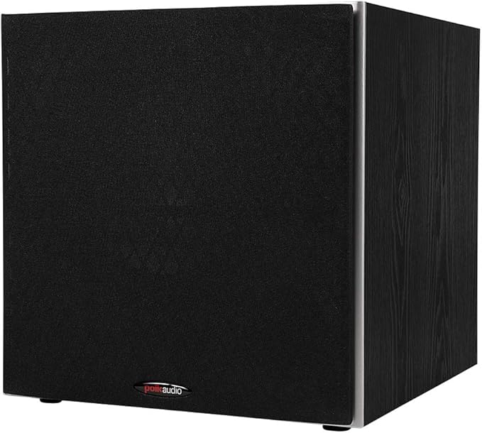 Polk Audio PSW10 10" Powered Subwoofer – Power Port Technology, Up to 100 Watts, Big Bass in Compact Design, Easy Setup with Home Theater Systems, Timbre-Matched with Monitor & T-Series Polk Speakers