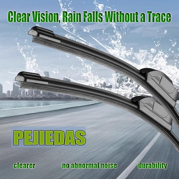 3 x OEM Wiper Blades, Replacement Wiper Blades for Honda CR-V 2007-2011/Nissan Leaf 2018-2020 (26“ & 16” Front Wipers + 14” Rear Wiper Blades)