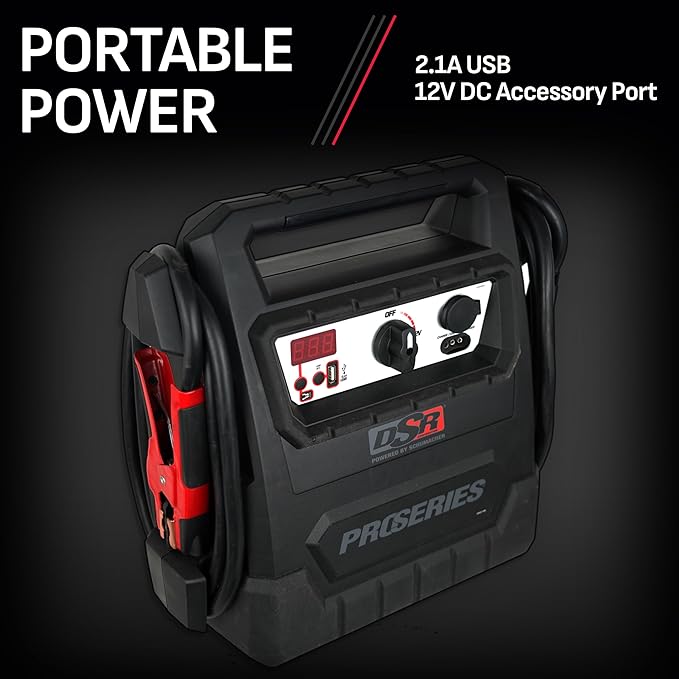 Schumacher Electric DSR ProSeries Car Battery Jump Starter, Maintainer & Portable Power Station - 12V 4000 Peak Amps & 700 Cranking Amps - with DC & USB Charging Ports - DSR159