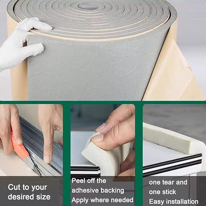 Garage Wall Protector - Thickened Foam Column Protector for Indoor Edge Protection - Cuttable Furniture Cushion Guard