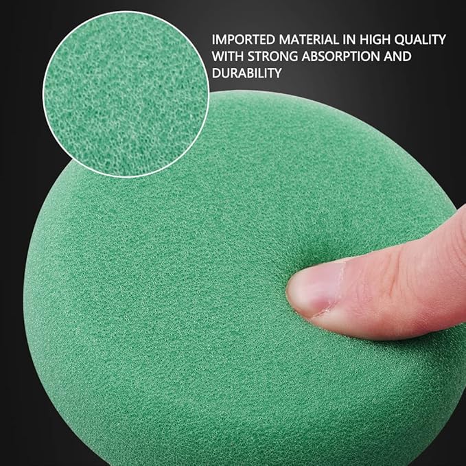 SPTA 29pcs Drill Buffing Pad Detail Polishing Pad Mix Size Kit with 5/8-11 Thread Backing pad & Adapters for Car Sanding, Polishing, Waxing, Sealing Glaze