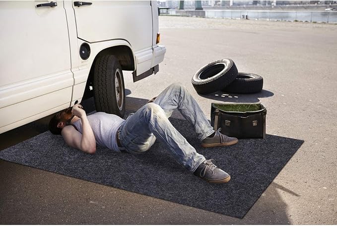 Maintenance Mat,Premium Reusable Absorbent Oil Maintenance Mat – Absorbent/Waterproof/Lightweight/Washable,Protects Garage Or Shop/Parking/Floor/Driveway Surface(36" x 48")
