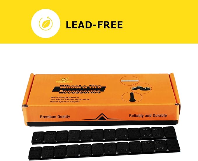 YIZBAP Wheel Weights Black 1/4oz, 72 oz/Box, 288pcs, with Strong Black Adhesive. 0.25 Ounce Stick on Wheel Weights for Cars, Trucks, SUVs, Motorcycle and Others
