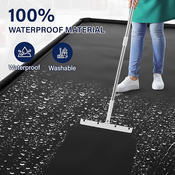 Garage Car Mat, Non-Slip Garage Floor Mat, Heavy Duty Waterproof Containment Mat for Snow Ice Water and Mud (8'6" x 22')