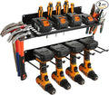 Power Tool Organizer for Garage Organization,Drill Holder Wall Mount for Tool Stoarge, Tool Organizers and Garage Storage Shelves for Charging.Heavy Duty With 4 Holders
