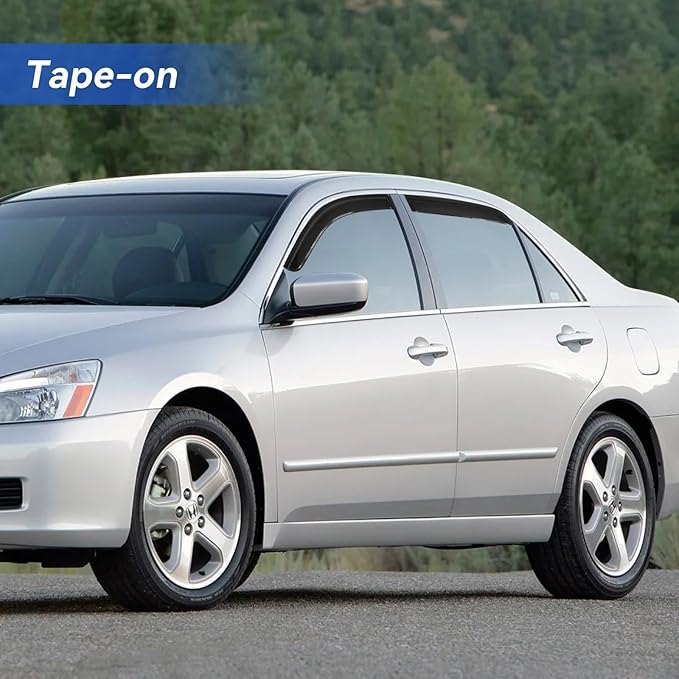 Window Visors Rain Guards Shield for 2003-2007 Honda Accord, Out-Channel Window Vent Wind Deflectors Visors Shades for Honda Accord 03 04 05 06 07